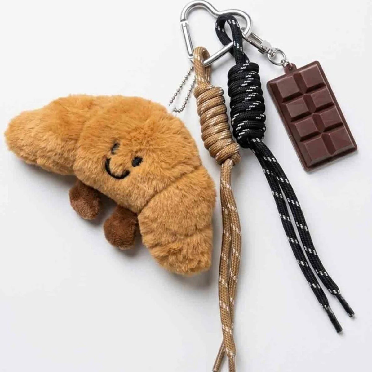 Porte-clés Croissant Peluche
