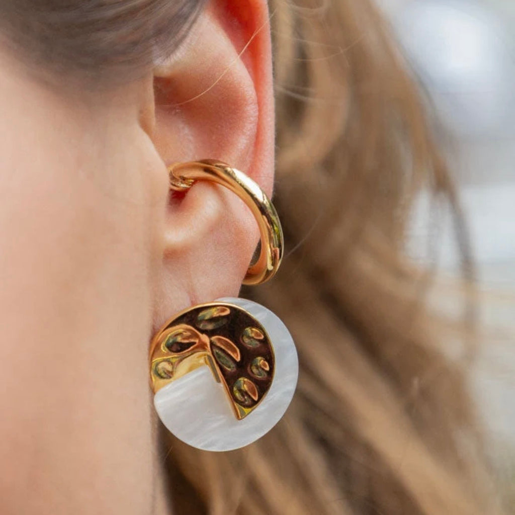 Earcuff doré en acier