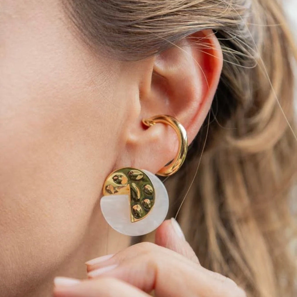 Earcuff doré en acier