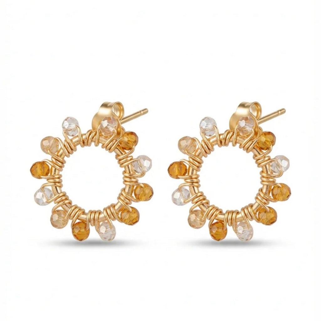 Boucles d'oreilles Miel