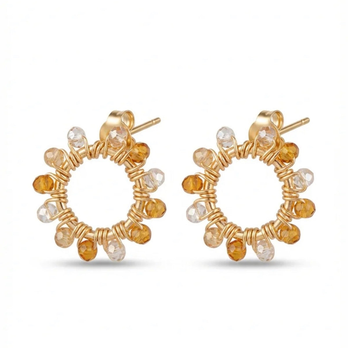 Boucles d'oreilles Miel